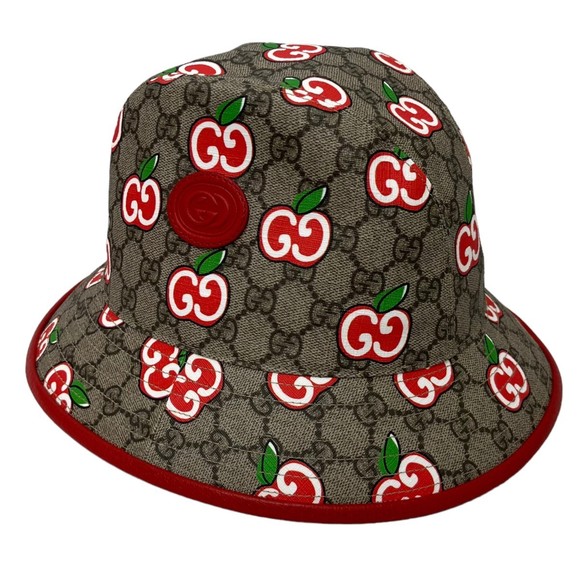 Gucci G Apple Fedora Hat Brown - Picture 1 of 7